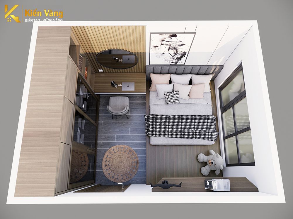 10 Ý tưởng thiết kế phòng ngủ hiện đại 12m2 cho nhà chung cư