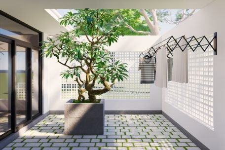 10 mẫu thiết kế sân phơi trong nhà giúp tiết kiệm diện tích