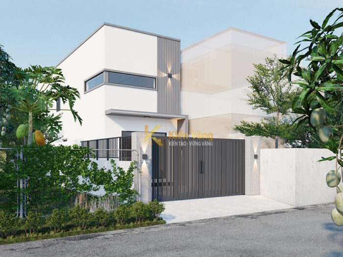 nhà đúc giả 1 trệt 1 lầu