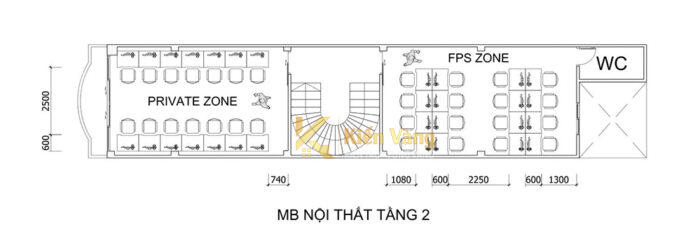 thiết kế phòng net
