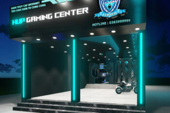 Dự án thiết kế thi công phòng net, cyber game cao cấp tại HCM