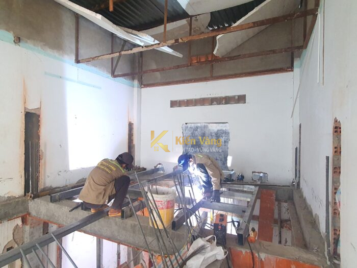 cải tạo nâng tầng nhà bằng sàn giả