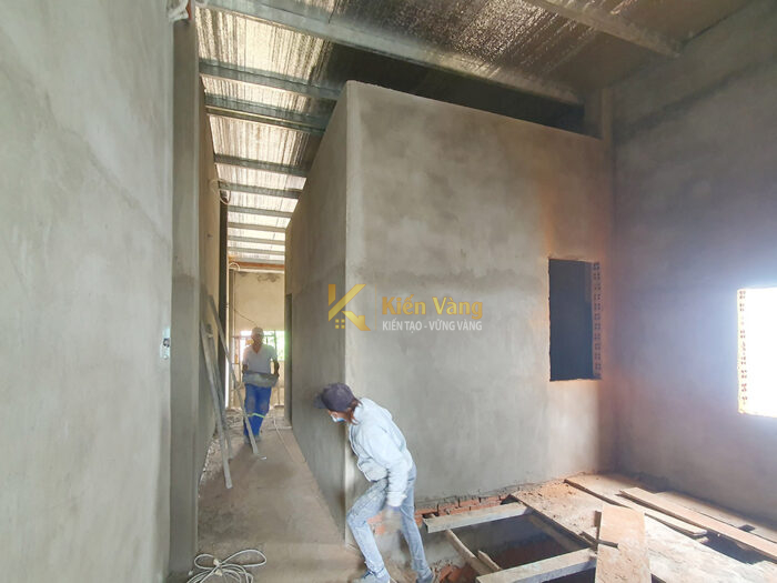 nhà 1 trệt 1 lửng đúc giả