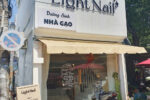 Thiết kế thi công tiệm nail 2 tầng nhanh, tiết kiệm với sàn giả